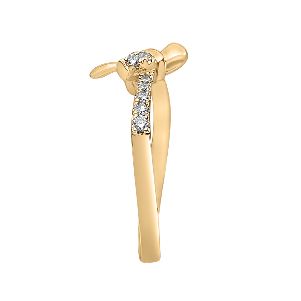 Prsten s diamanty Shiny Ribbon