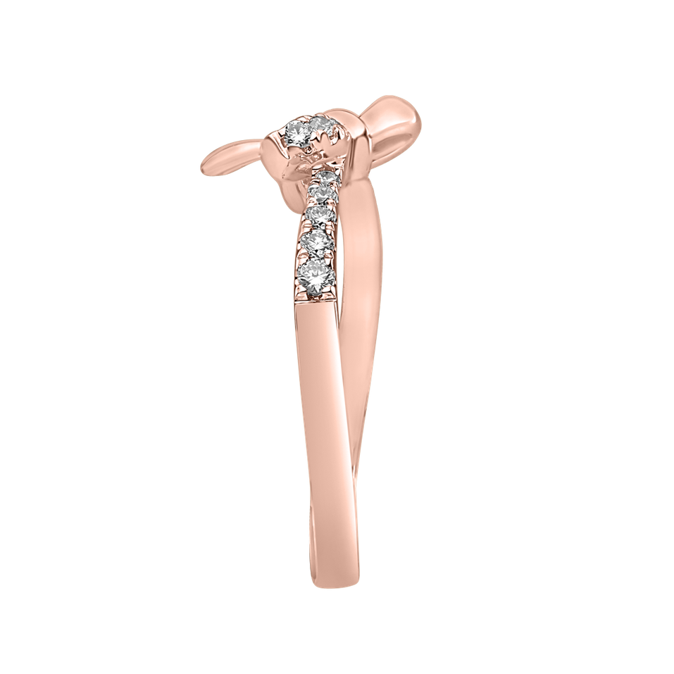 Prsten s diamanty Shiny Ribbon