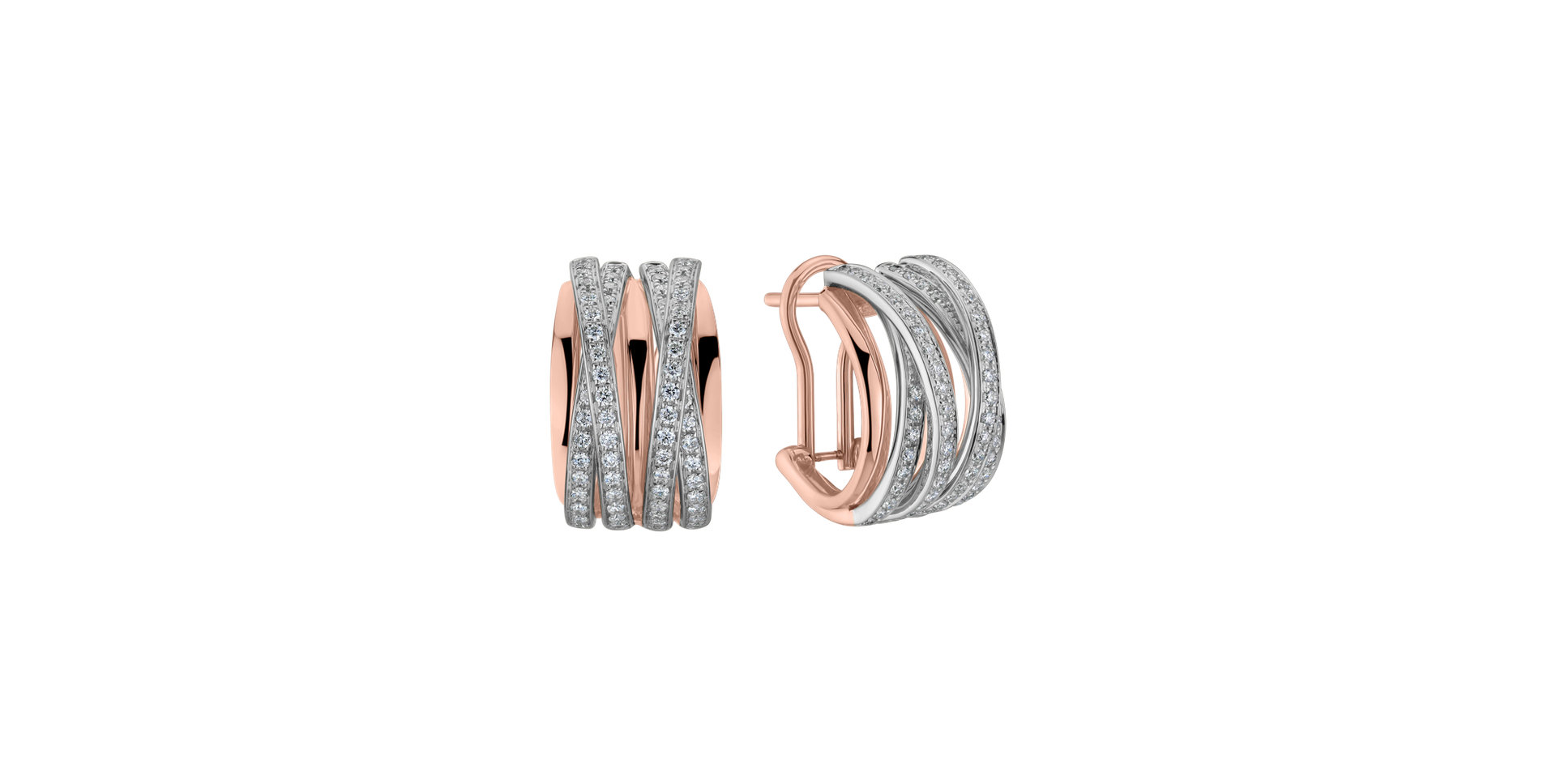 Náušnice s diamanty Luxury Pleasure