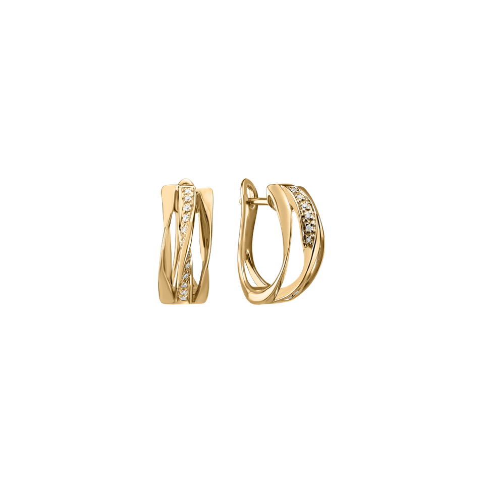 Náušnice s diamanty True Elegance