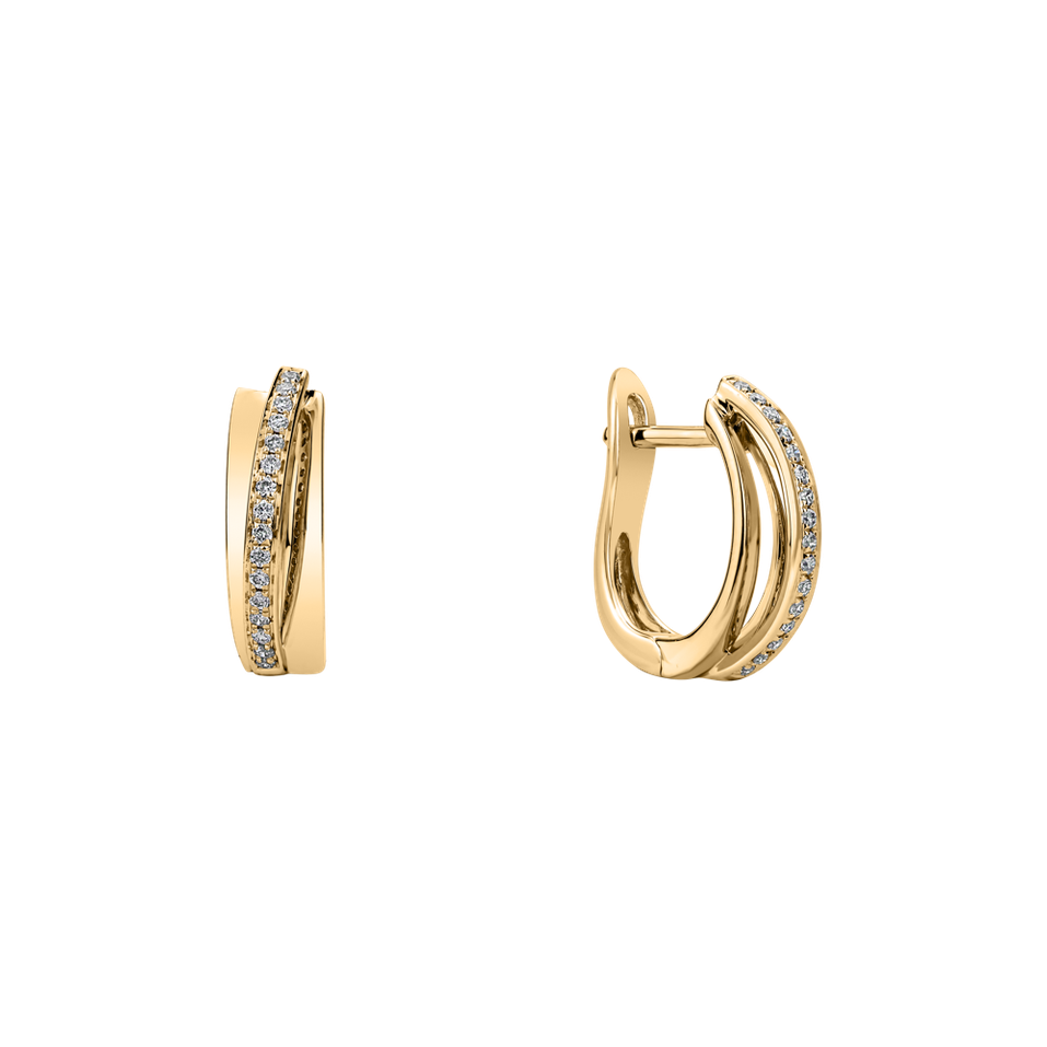 Náušnice s diamanty Magical Ray