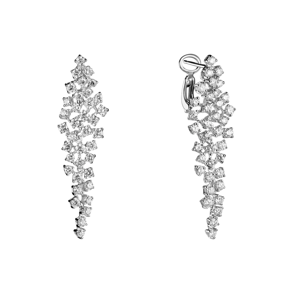 Náušnice s diamanty Sparkling Waterfall