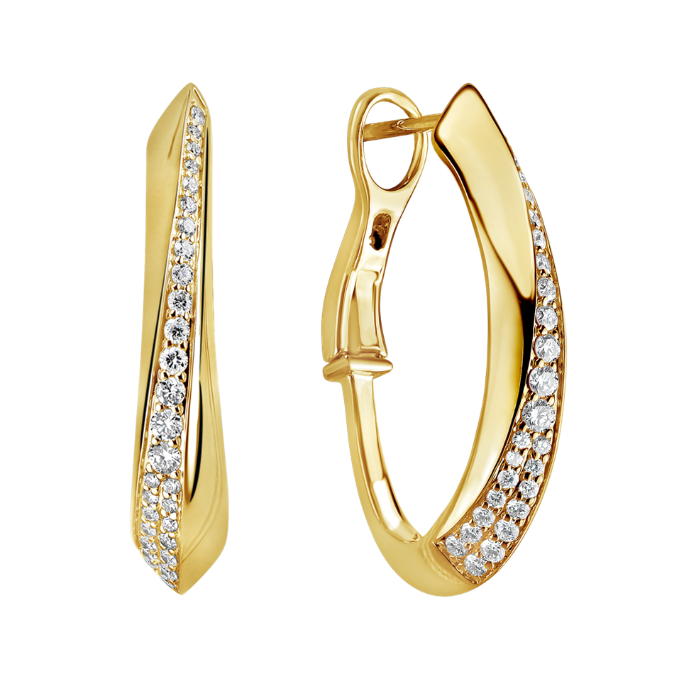 Náušnice s diamantmi Bodhi