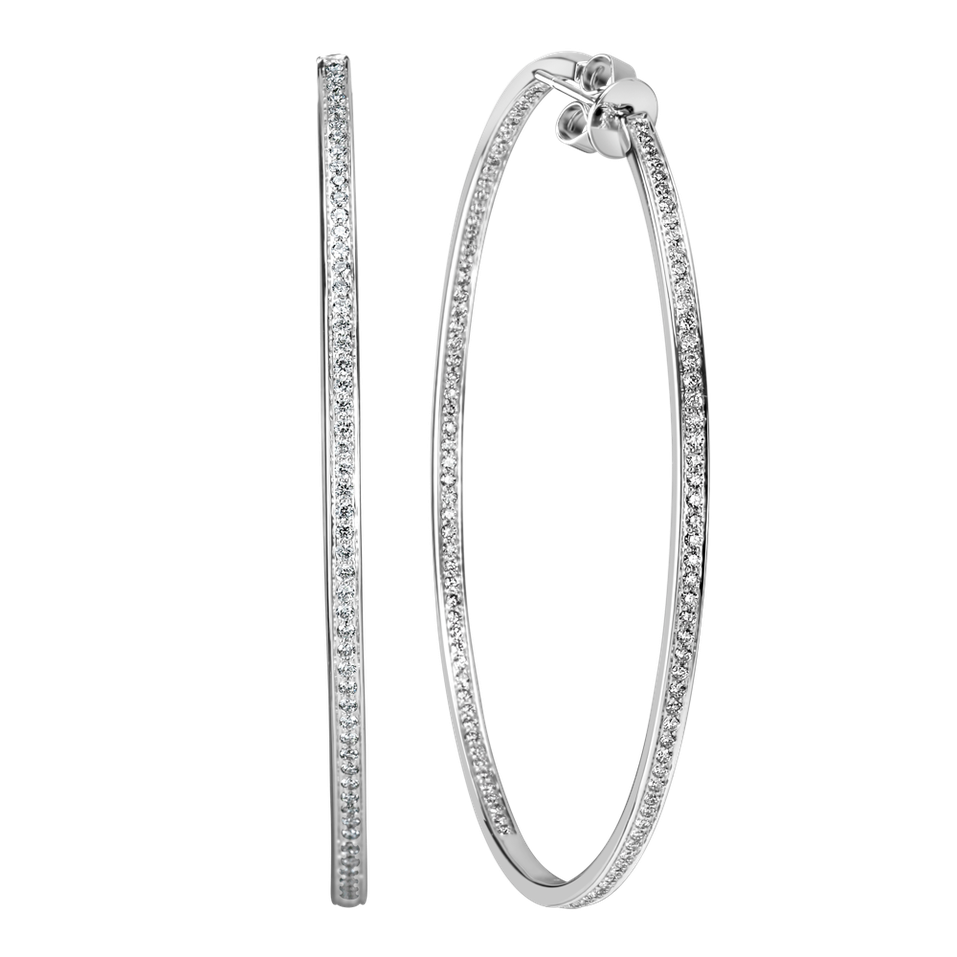 Náušnice s diamanty Sparkling Eclipse