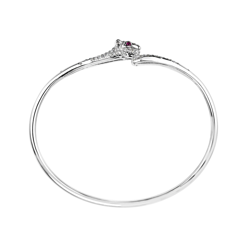 Náramek s diamanty a rubíny Tiger Triangle