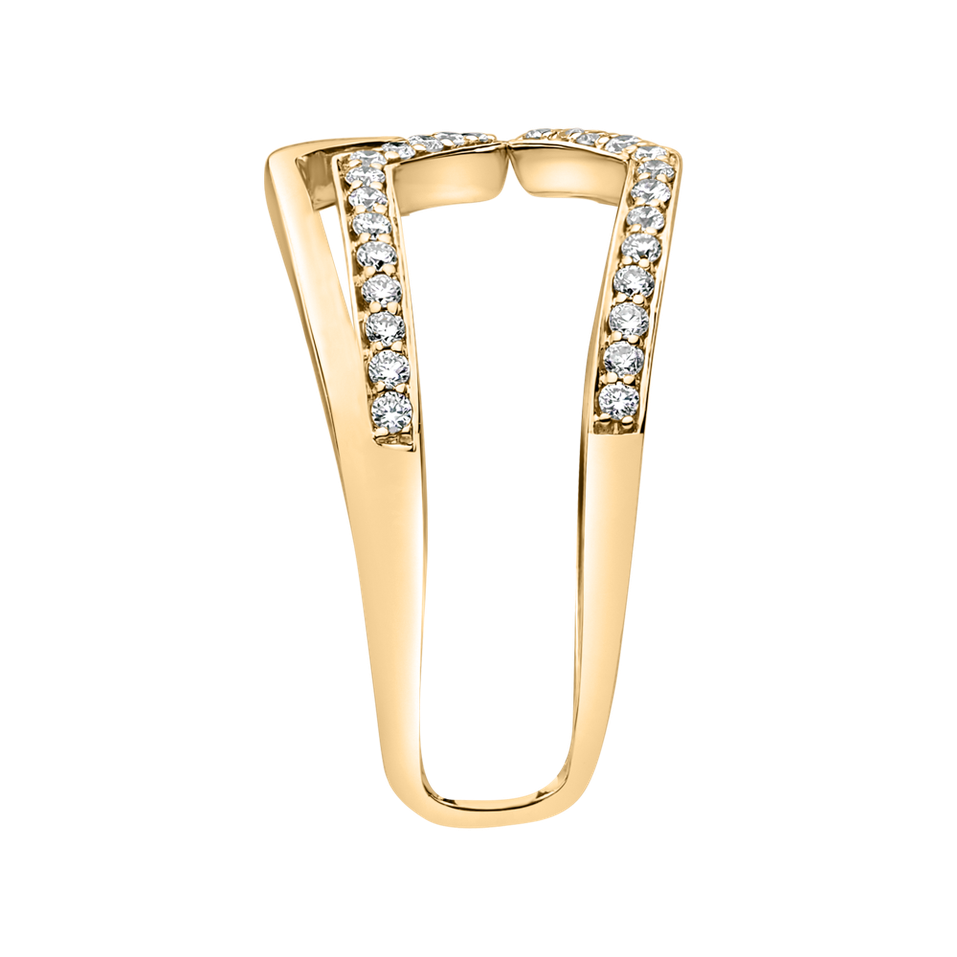 Prsten s diamanty Broken Aura