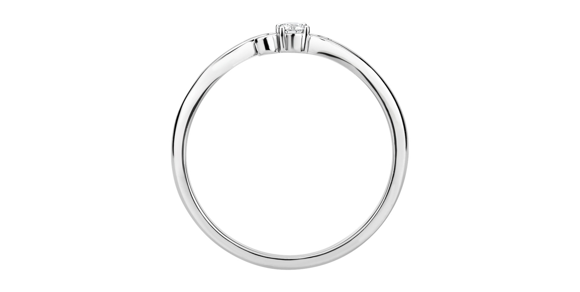 Prsten s diamantem Baroque Love