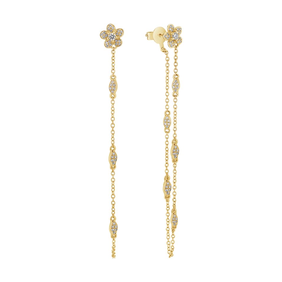 Náušnice s diamanty Ethereal Bloom