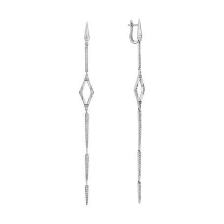 Náušnice s diamanty Charming Spear