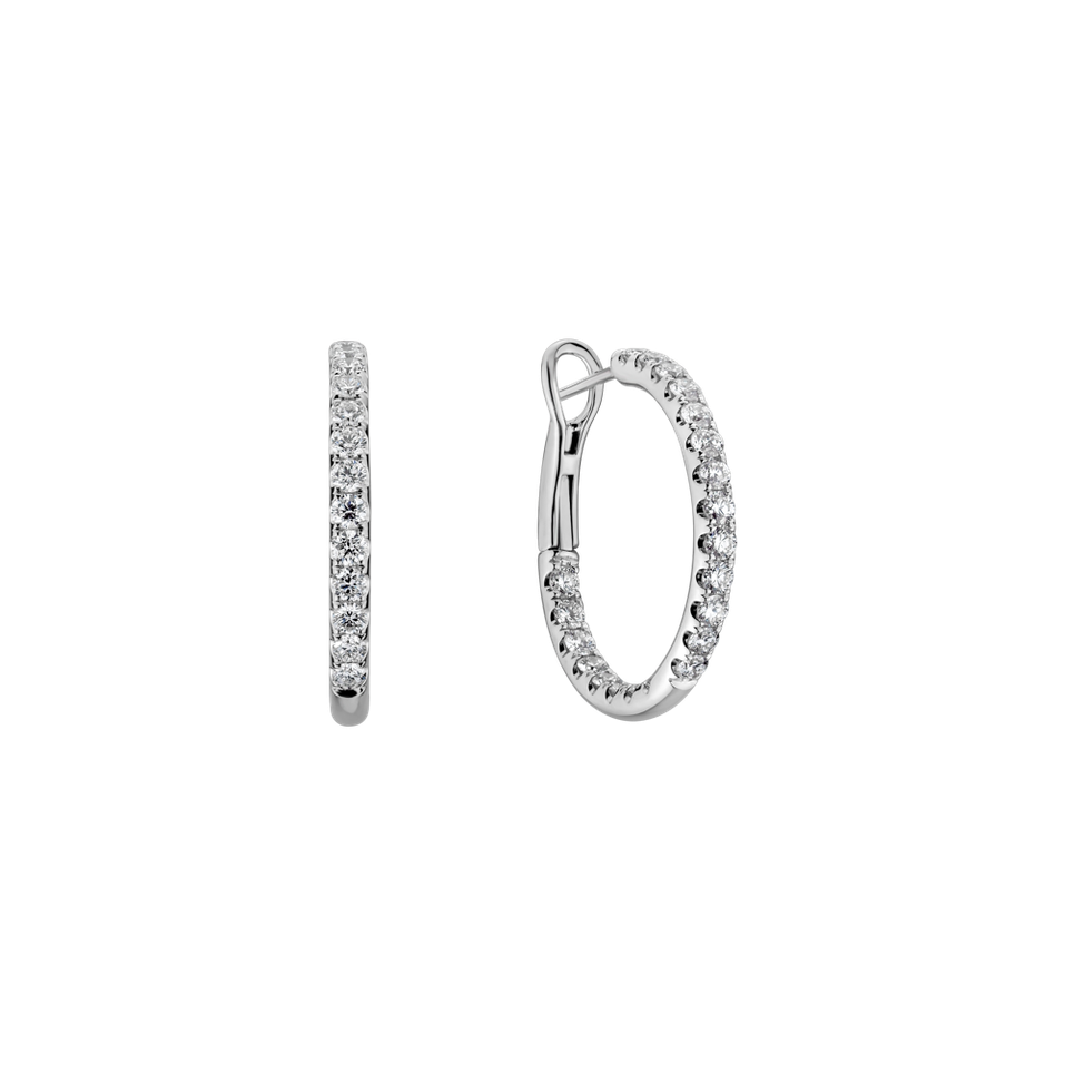 Náušnice s diamanty Mystic Halo