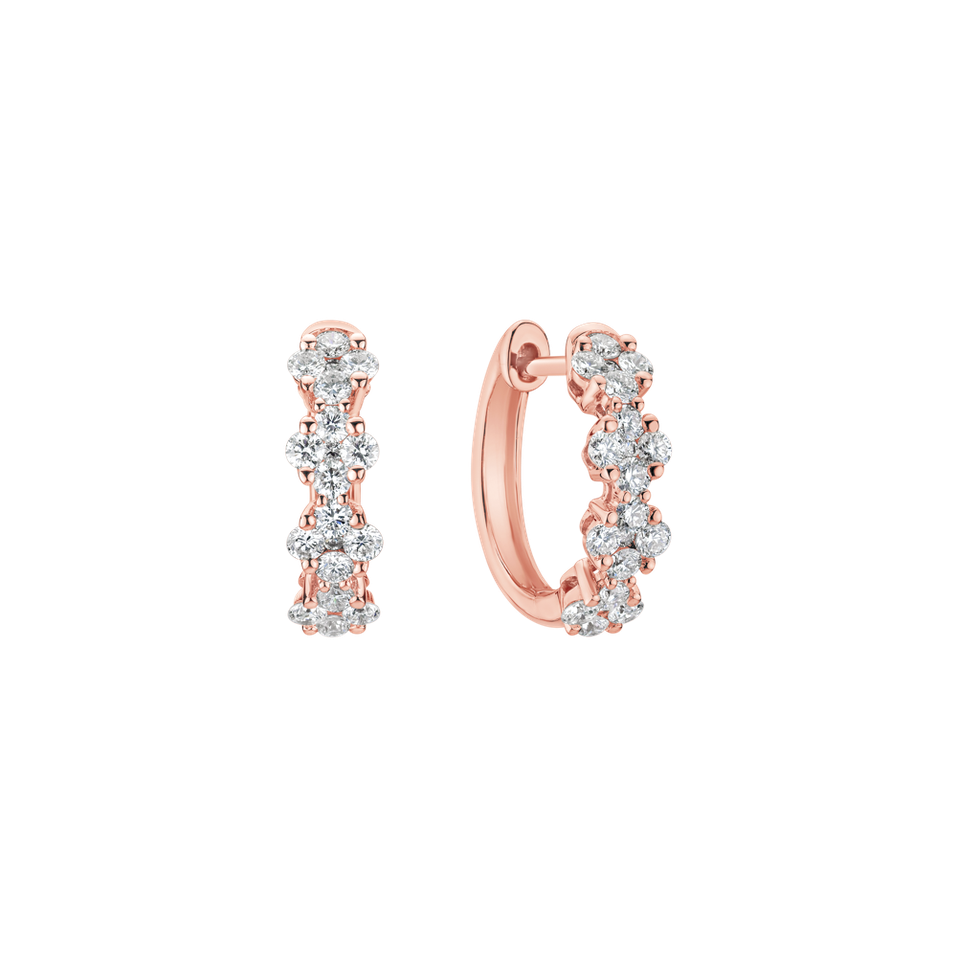 Náušnice s diamanty Gilded Aura