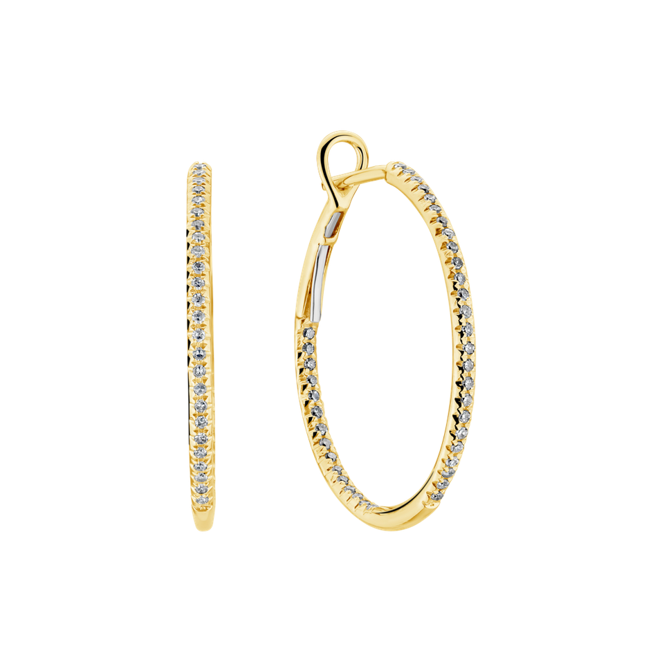 Náušnice s diamanty Nobility Circle