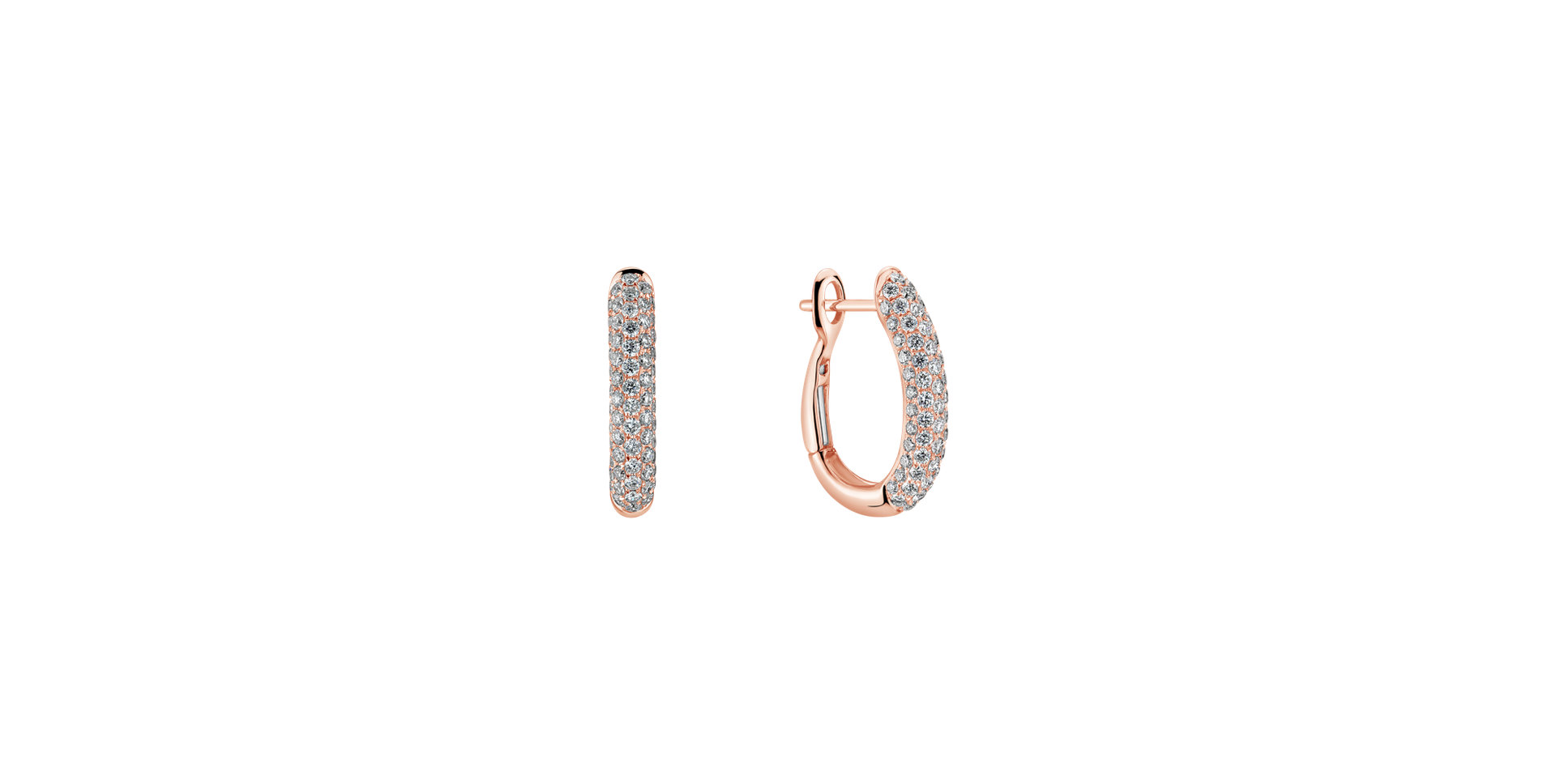 Náušnice s diamanty Rose Temptation