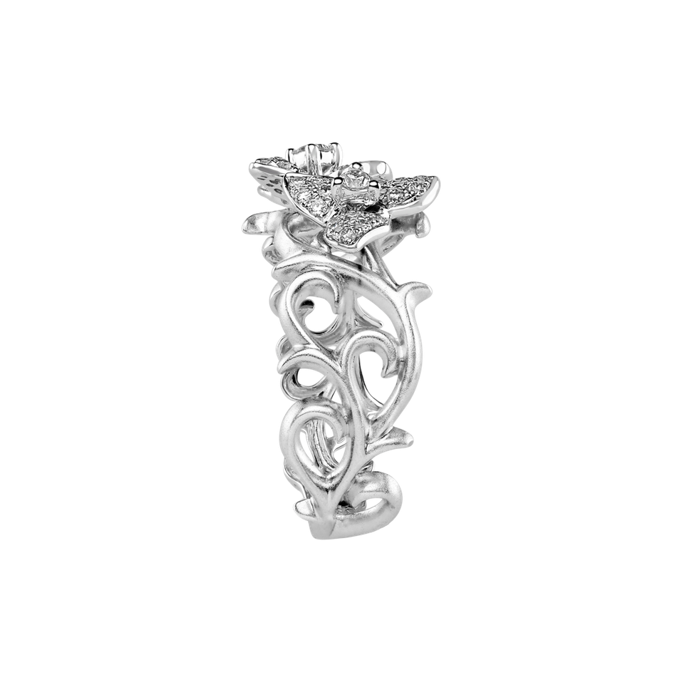 Prsten s diamanty Dancing Buttterflies