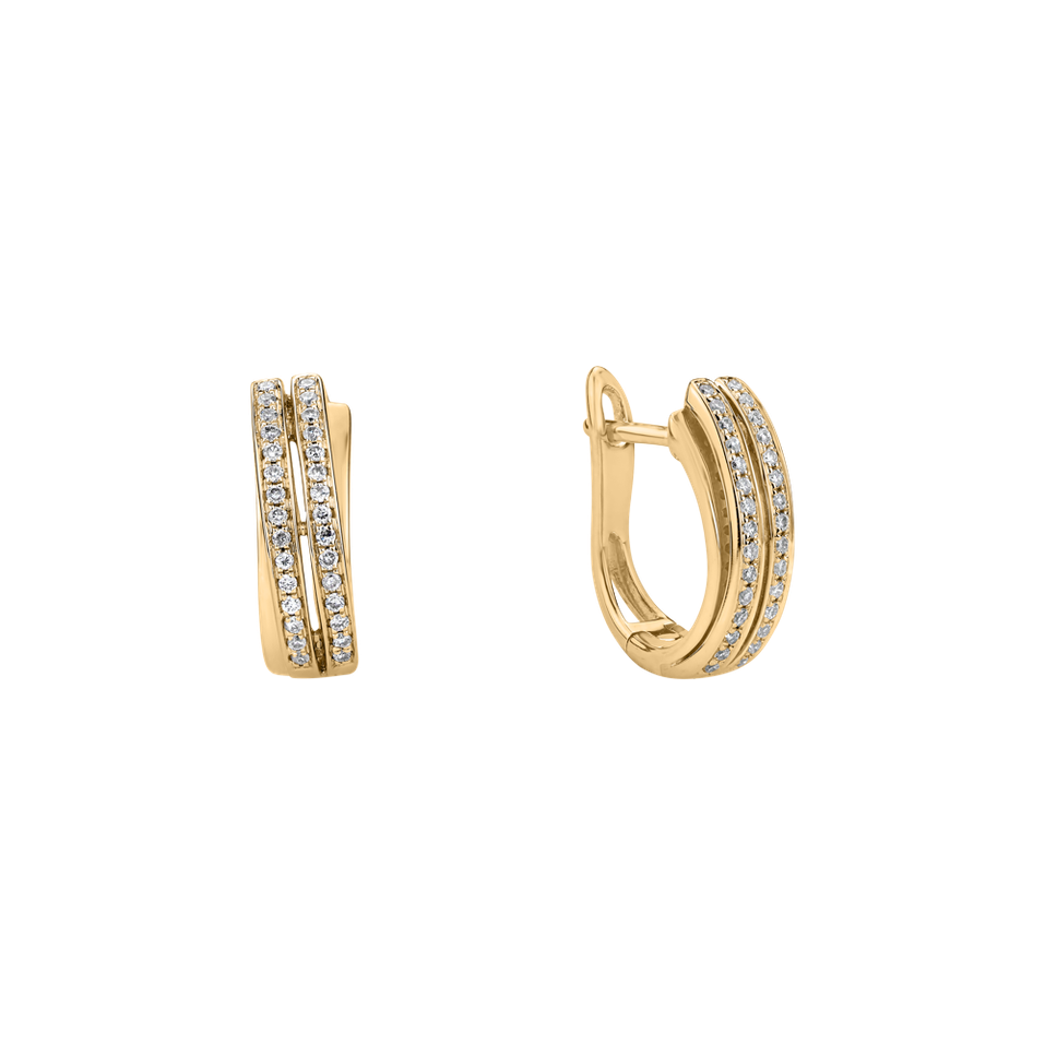 Náušnice s diamanty Precious Sunray