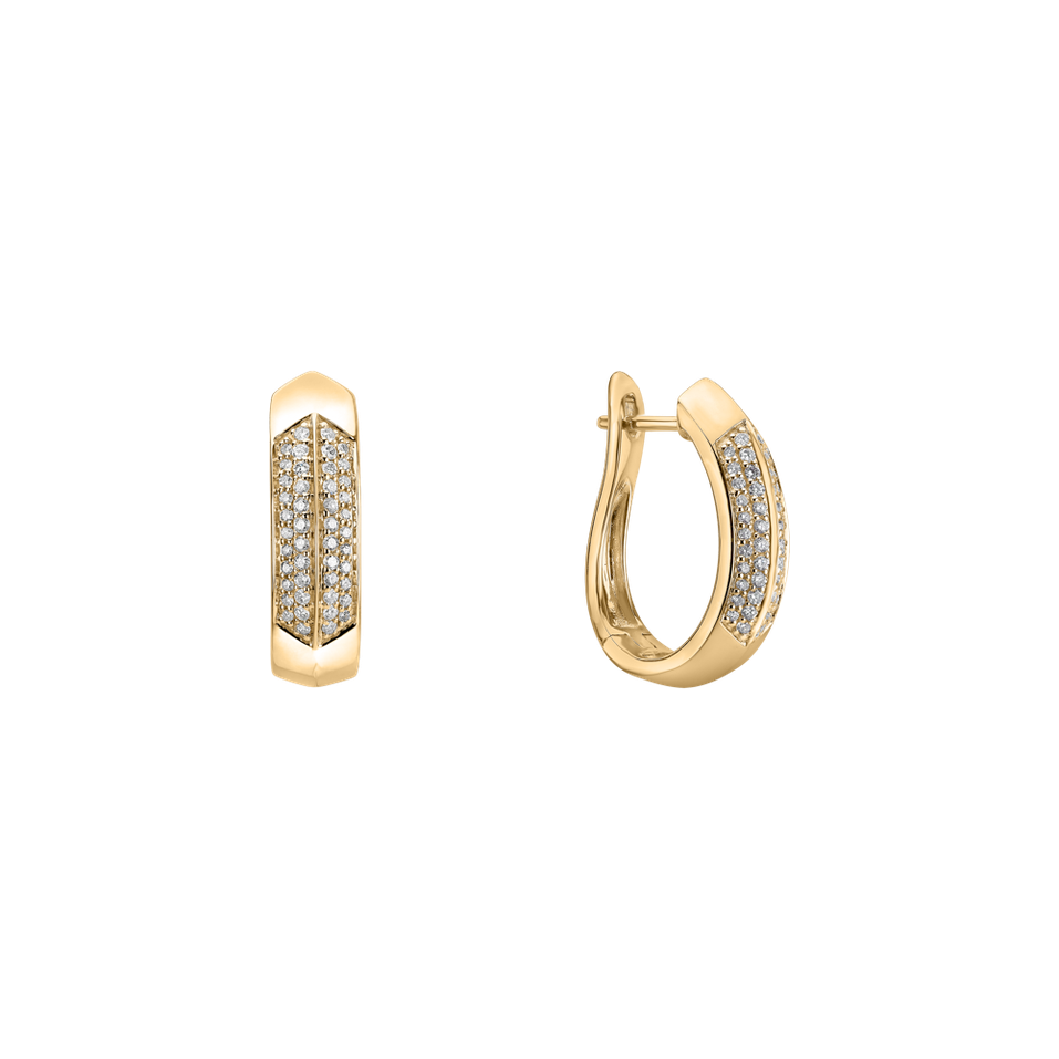 Náušnice s diamanty Space Lady