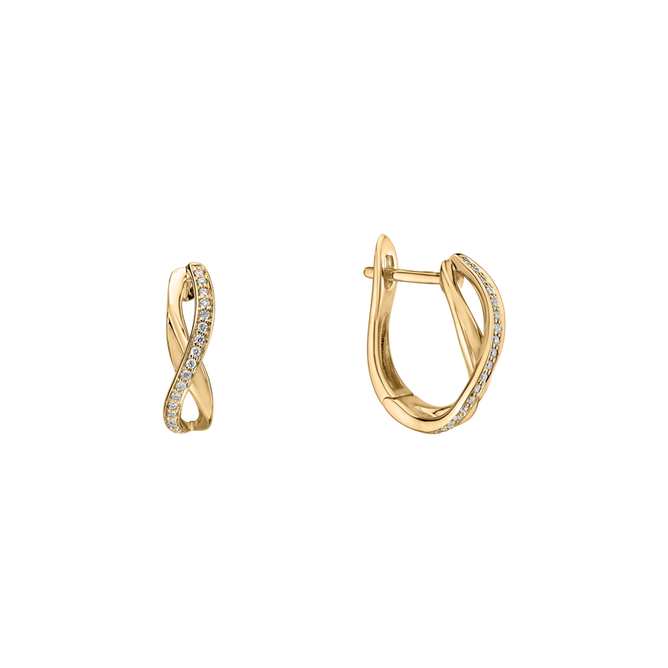 Náušnice s diamanty Infinite Glory