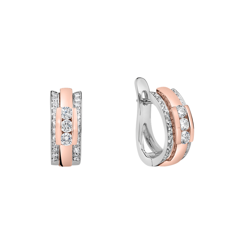 Náušnice s diamanty Amazing Mosaic