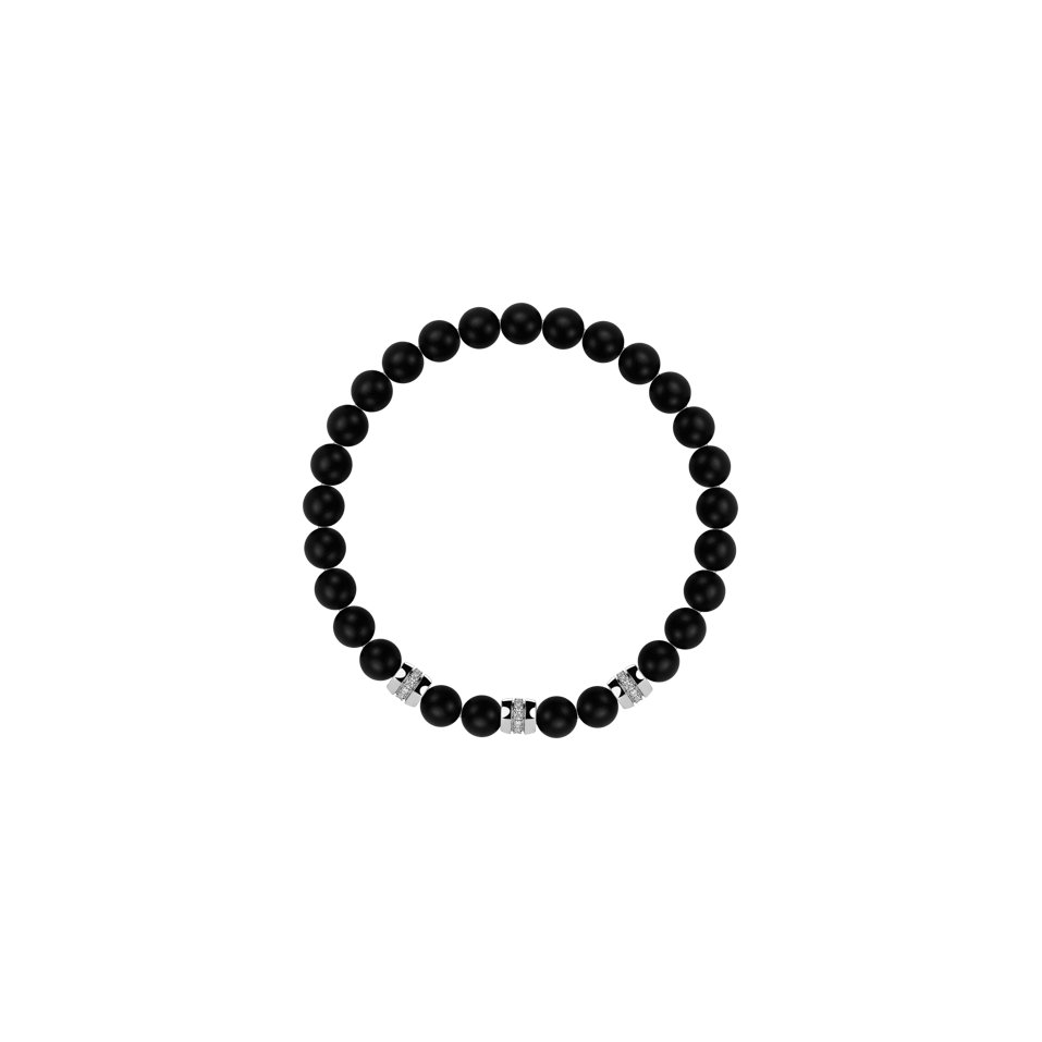 Náramek s diamanty a acháty Magic Jewel