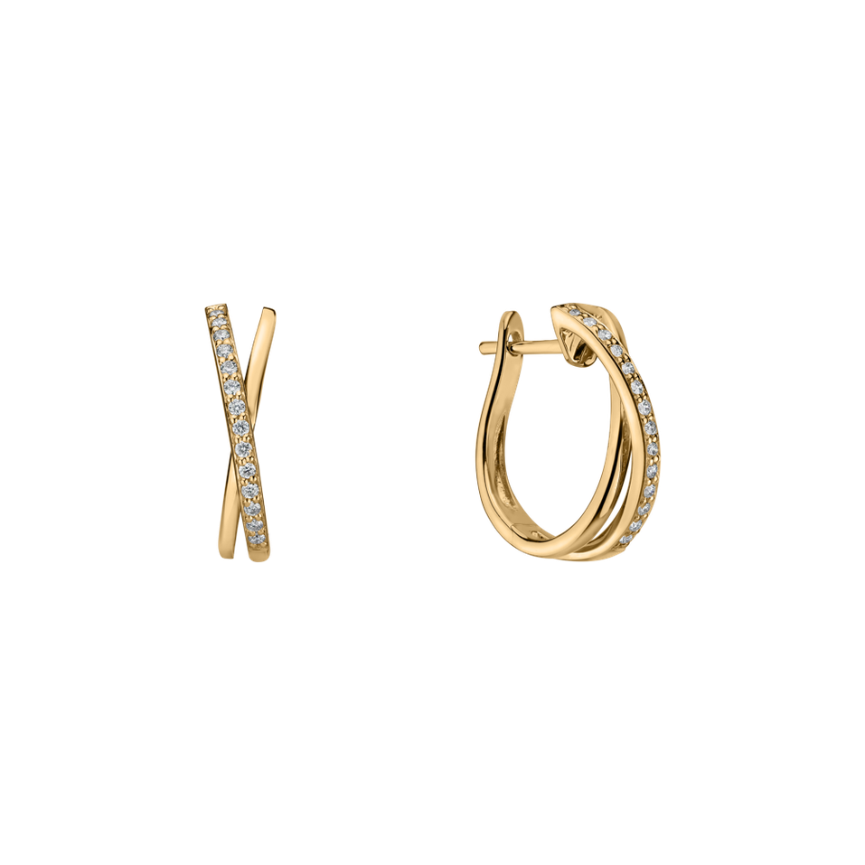 Náušnice s diamanty Radiant Impulse