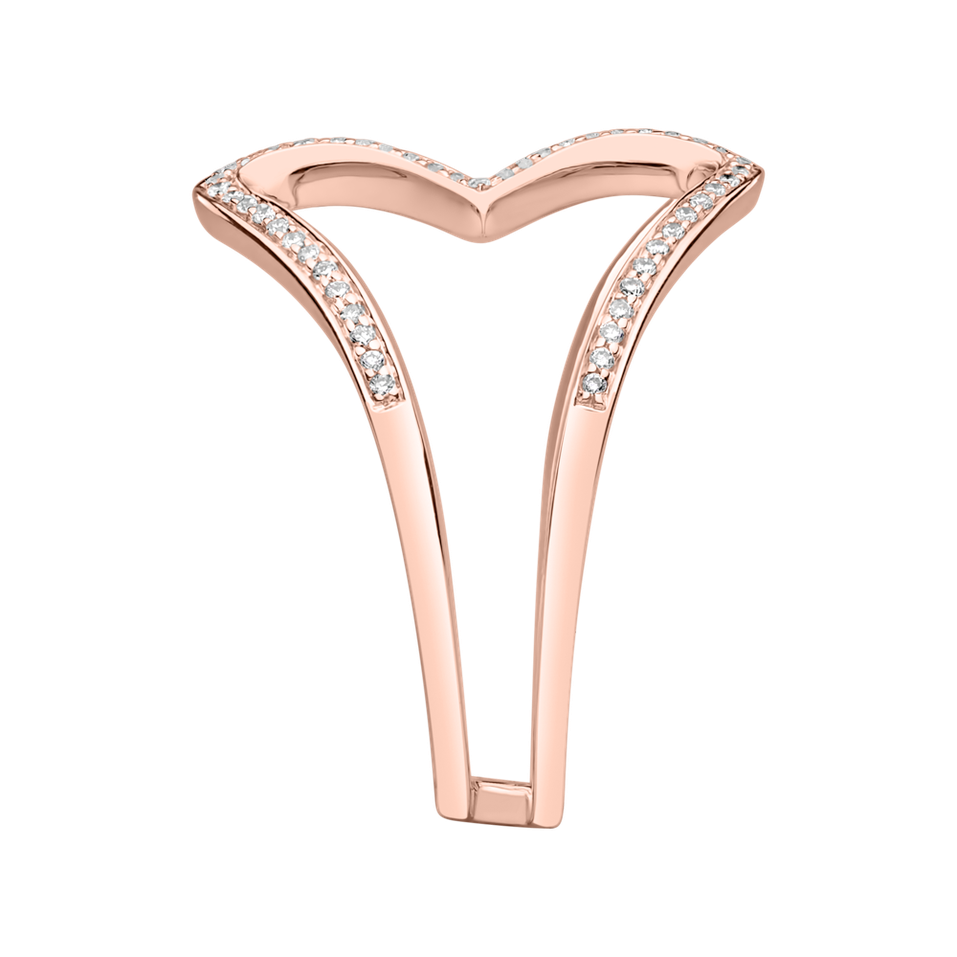 Prsten s diamanty Connected Hearts