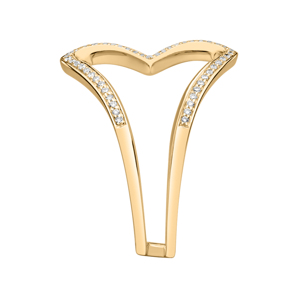 Prsten s diamanty Connected Hearts