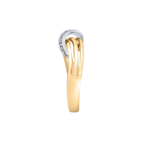 Prsten s diamanty Alluring Waves