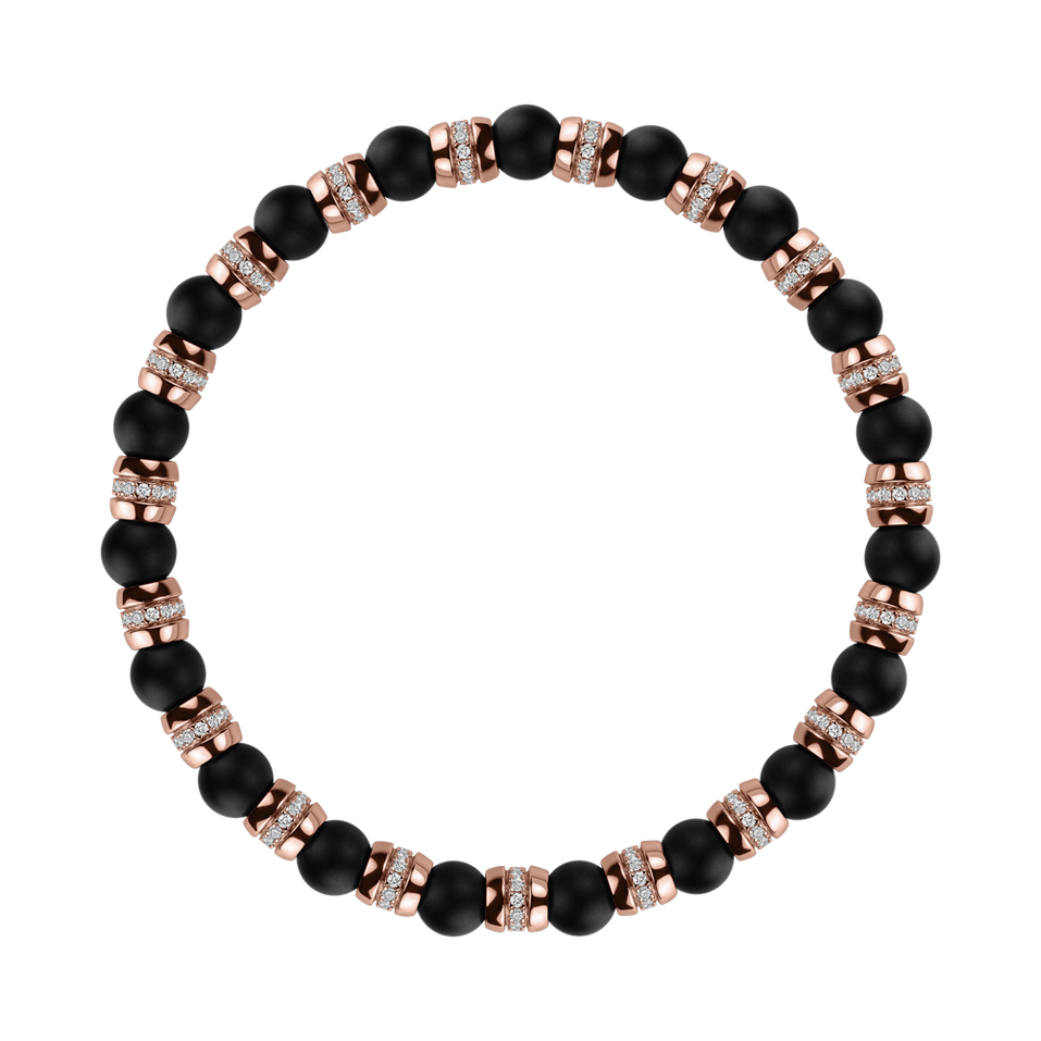 Náramek s diamanty a acháty Essential Shine