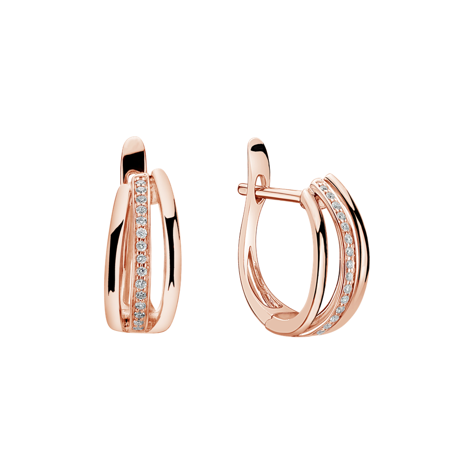 Náušnice s diamanty Sparkling Memory