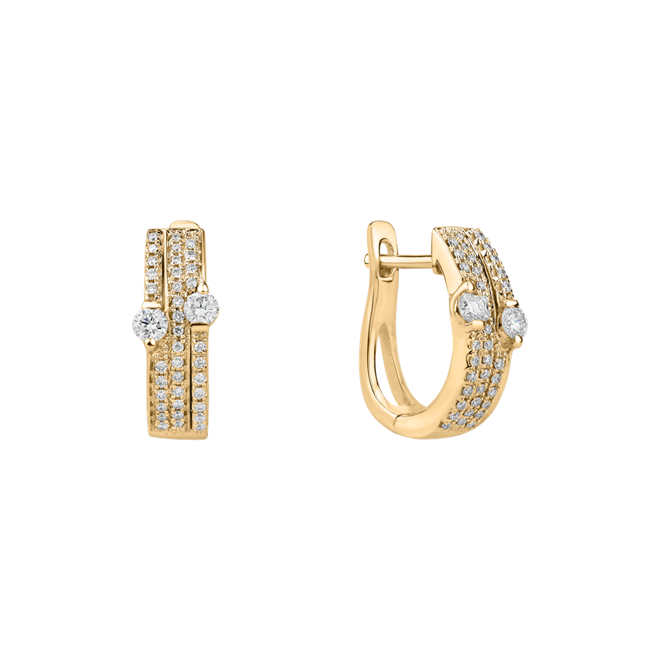 Náušnice s diamanty Ester