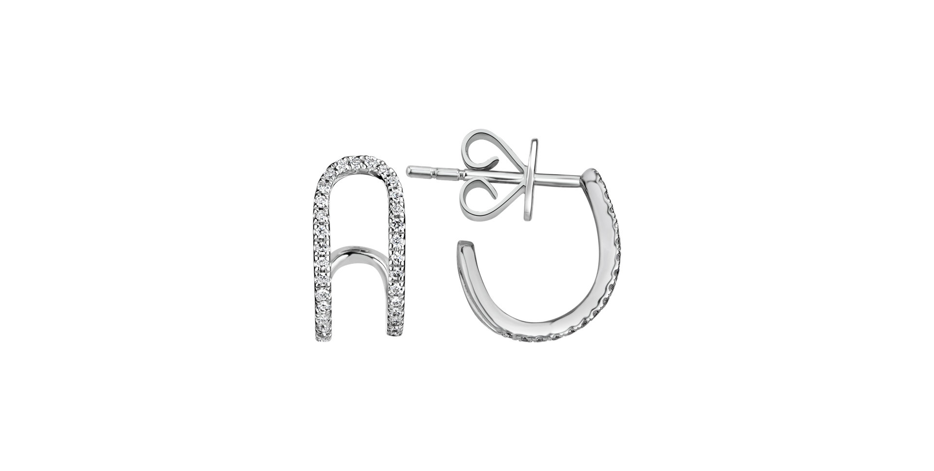 Náušnice s diamanty Diamond Clip