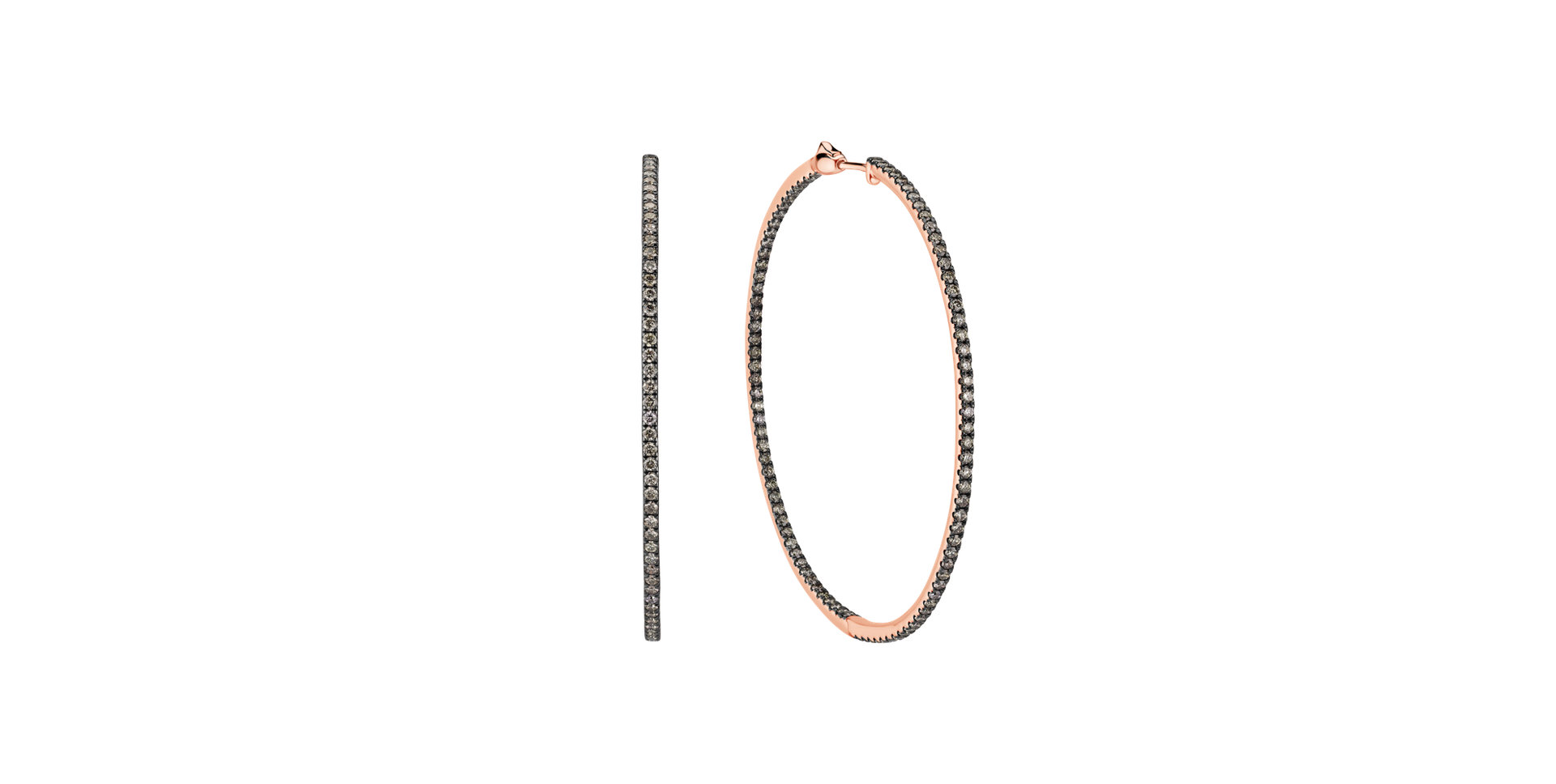 Náušnice s hnědými diamanty Delightful Galaxy