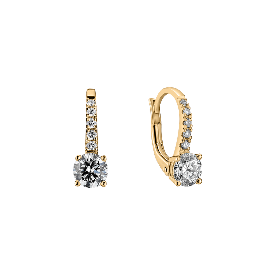 Náušnice s diamanty Fairytale Gentility