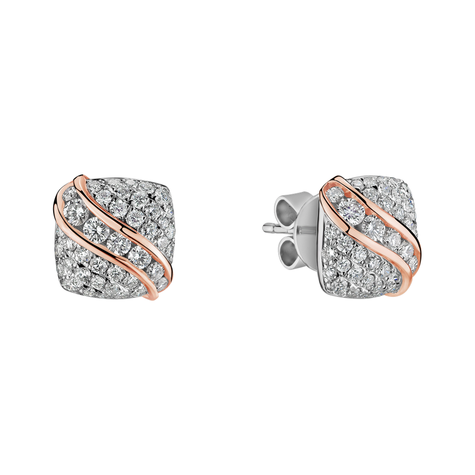 Náušnice s diamanty Pember