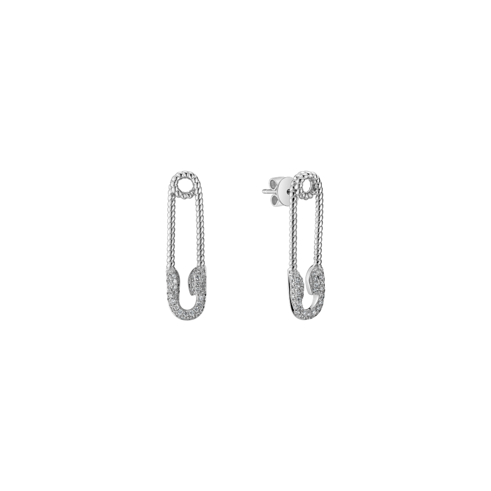 Náušnice s diamanty Cassual Office