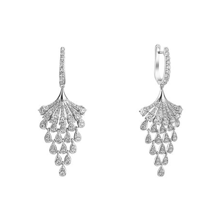 Náušnice s diamanty Royal Mesh