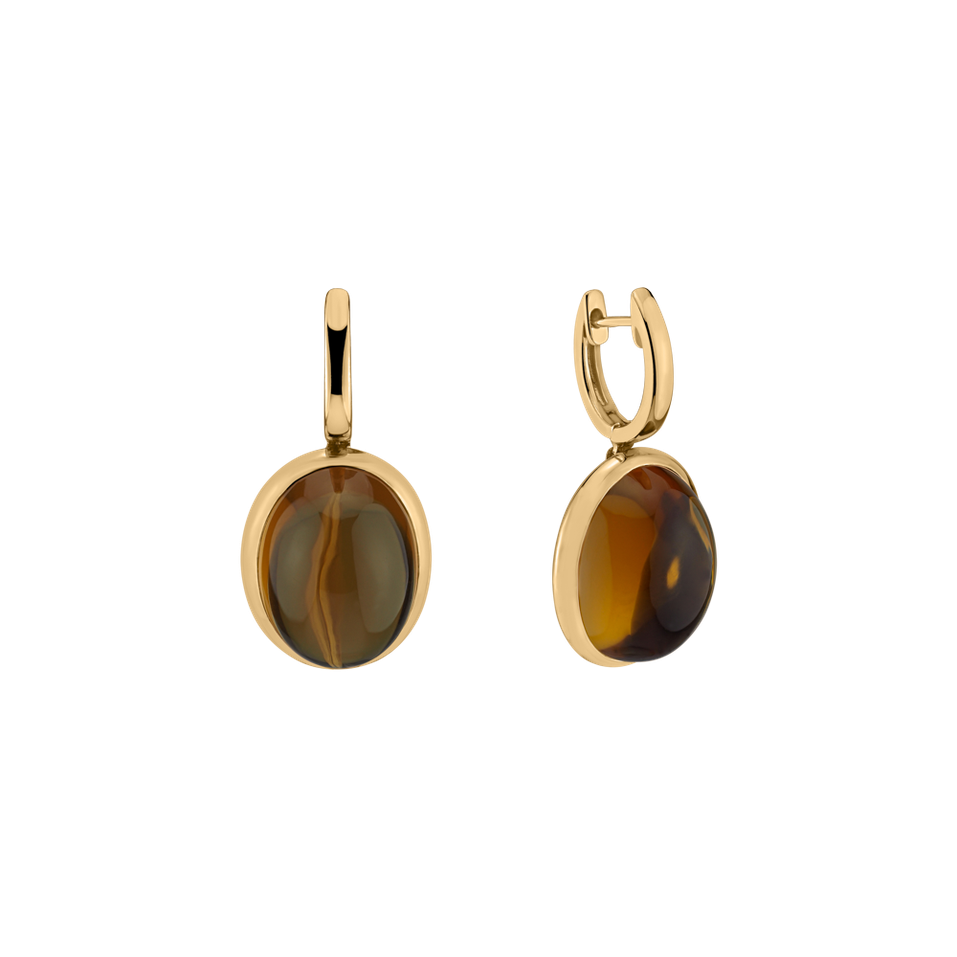 Náušnice s quartzem Miracle Cosmos