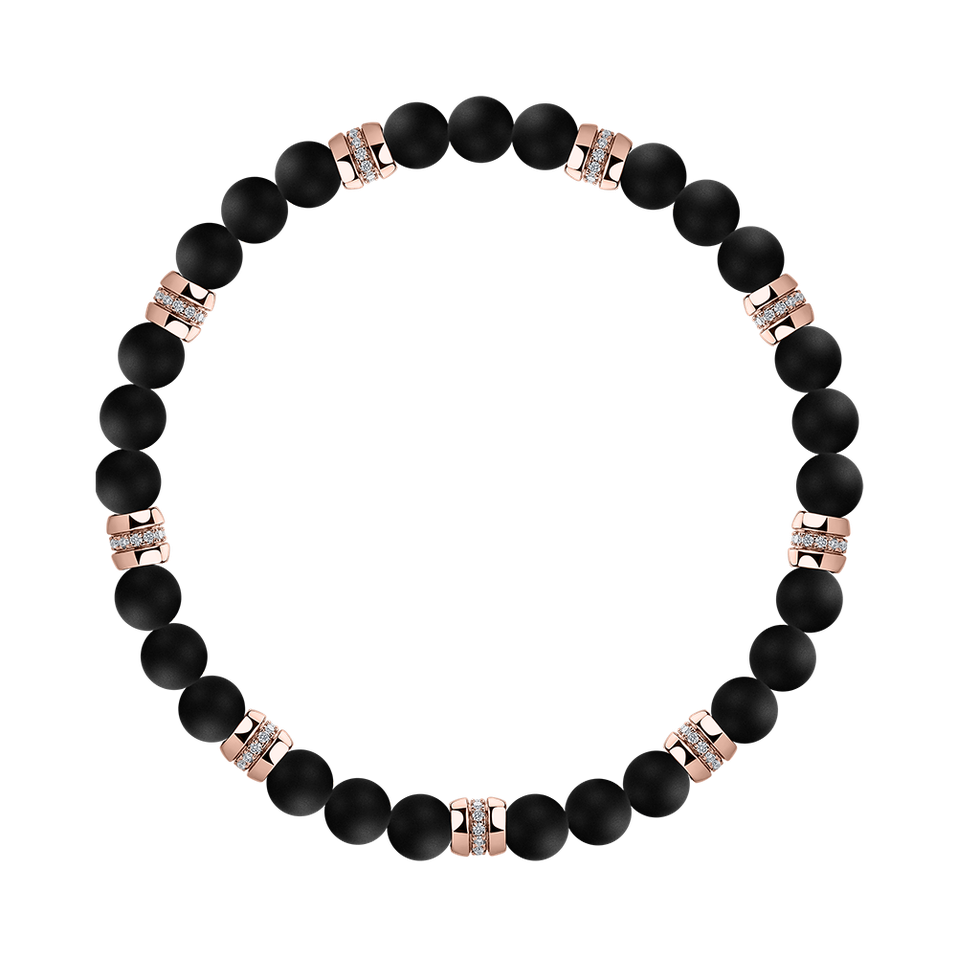 Náramek s diamanty a acháty Neverending Style