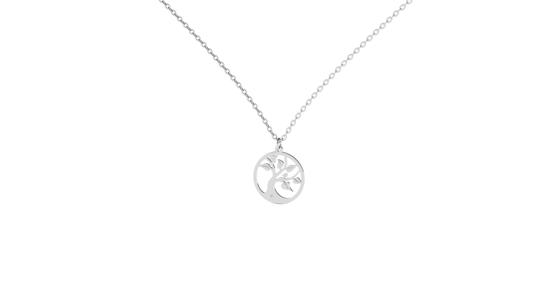 Náhrdelník s diamantem Tree of Life