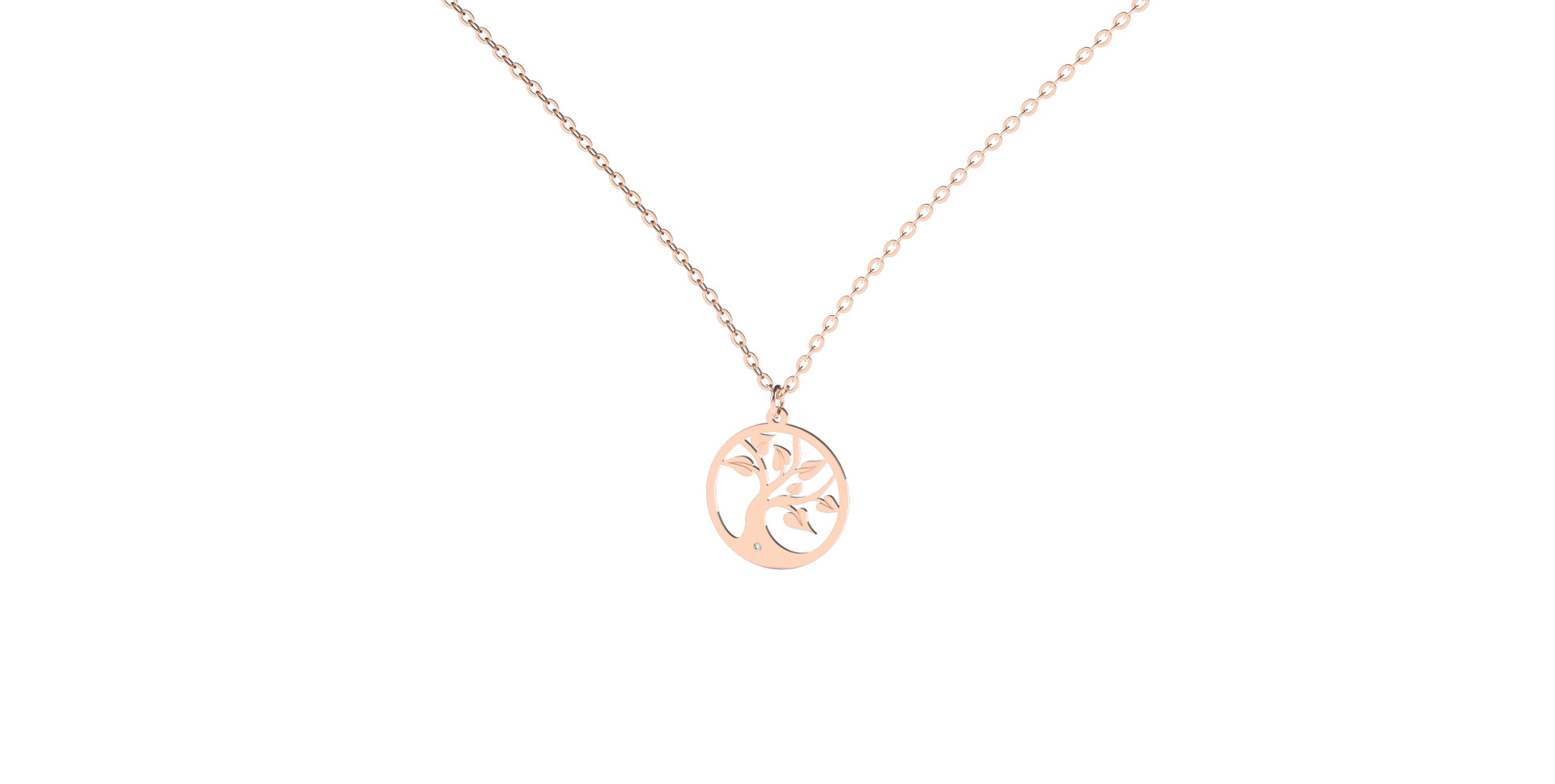 Náhrdelník s diamantem Tree of Life