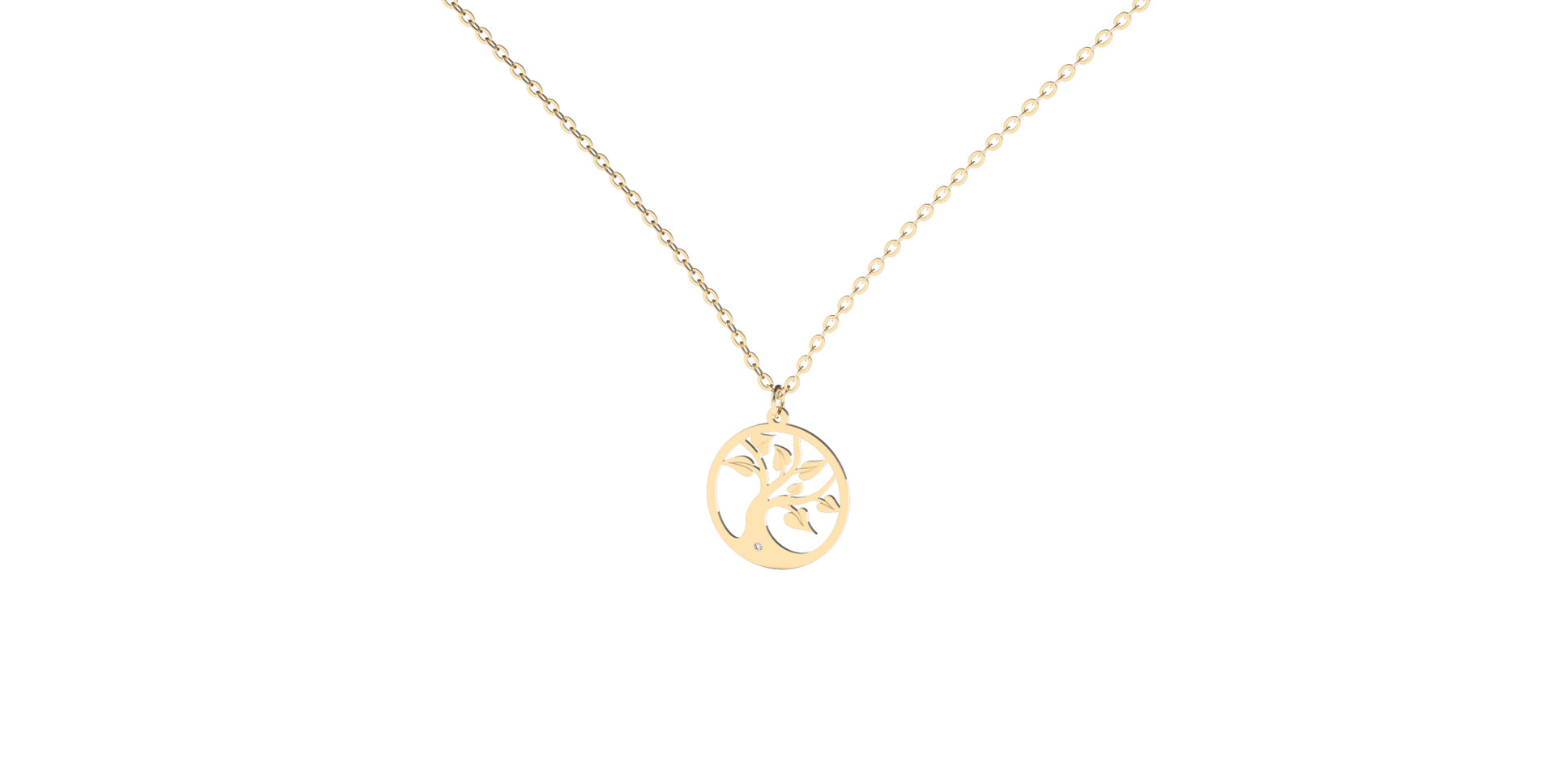 Náhrdelník s diamantem Tree of Life