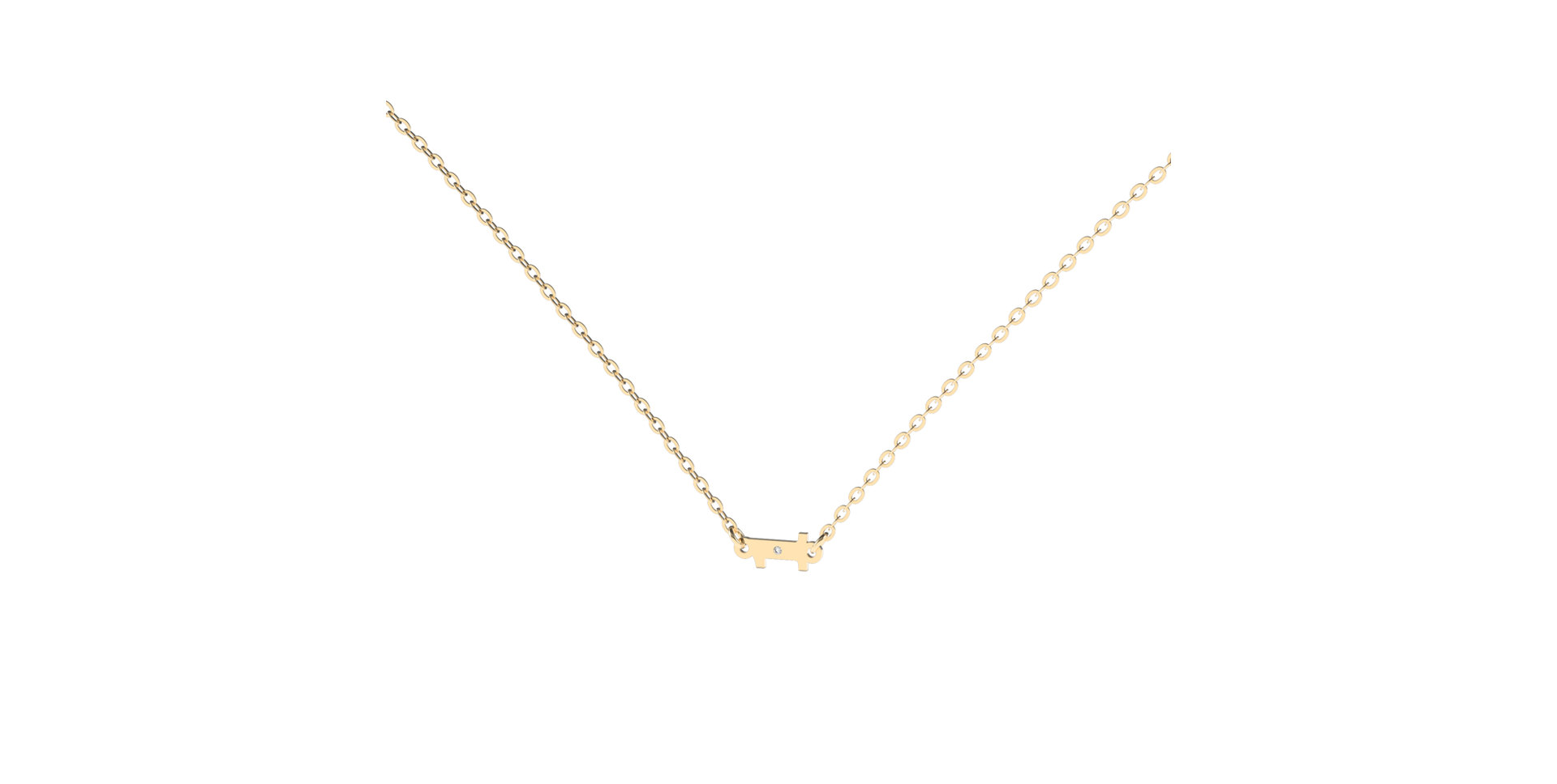 Náhrdelník s diamantem Lucky One