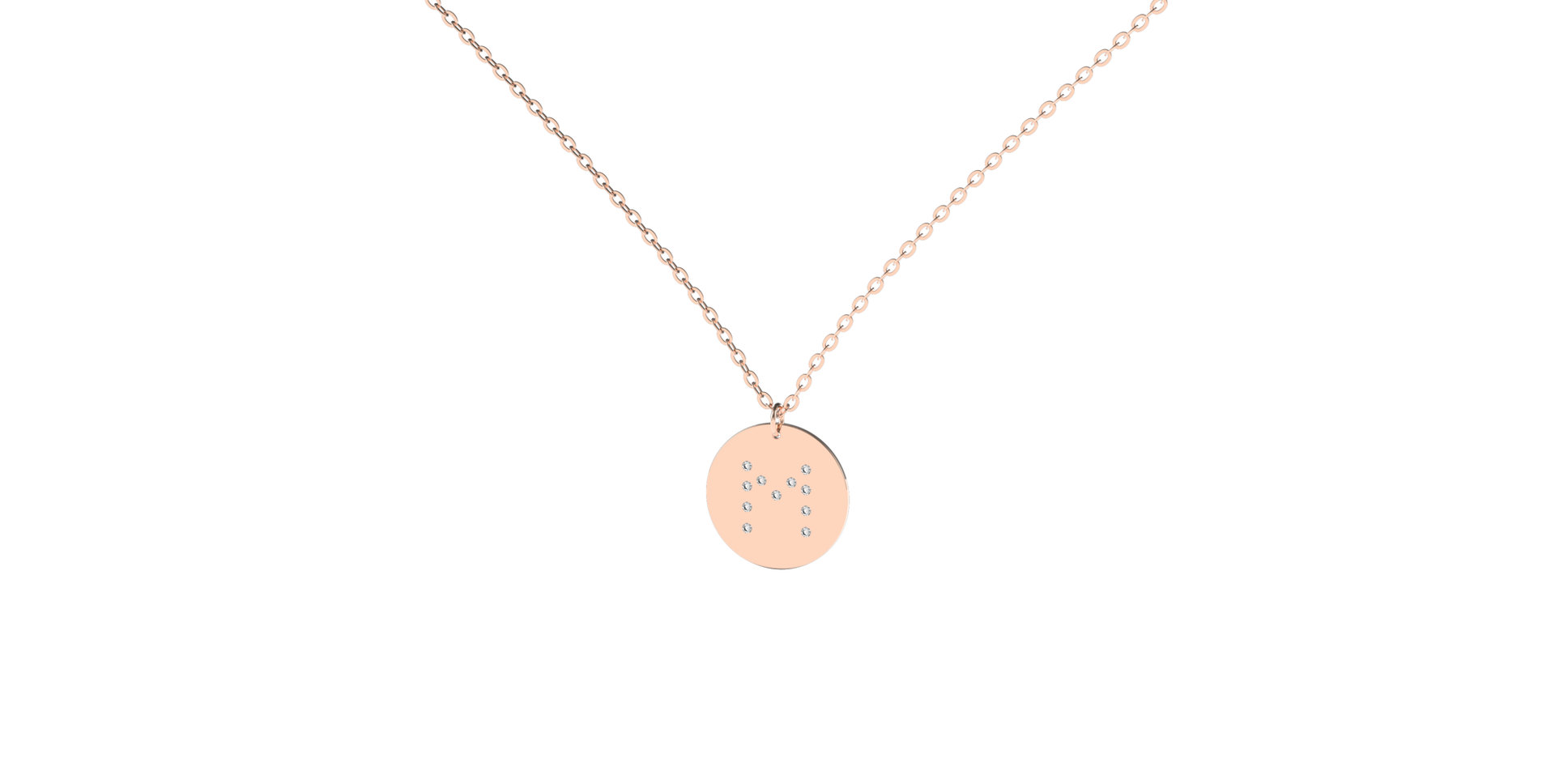 Náhrdelník s diamanty Diamond Coins M
