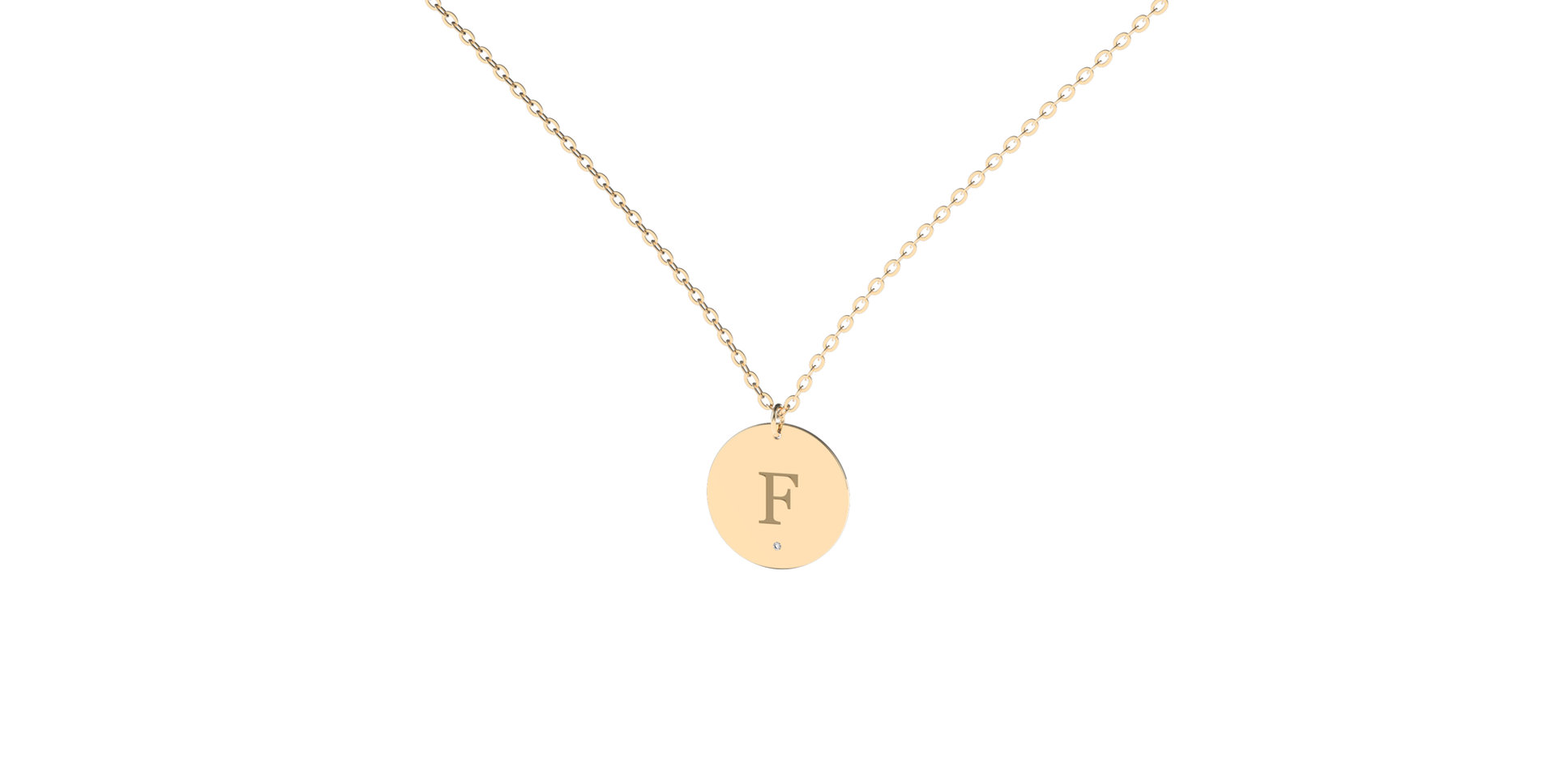 Náhrdelník s diamantem Big Coins F