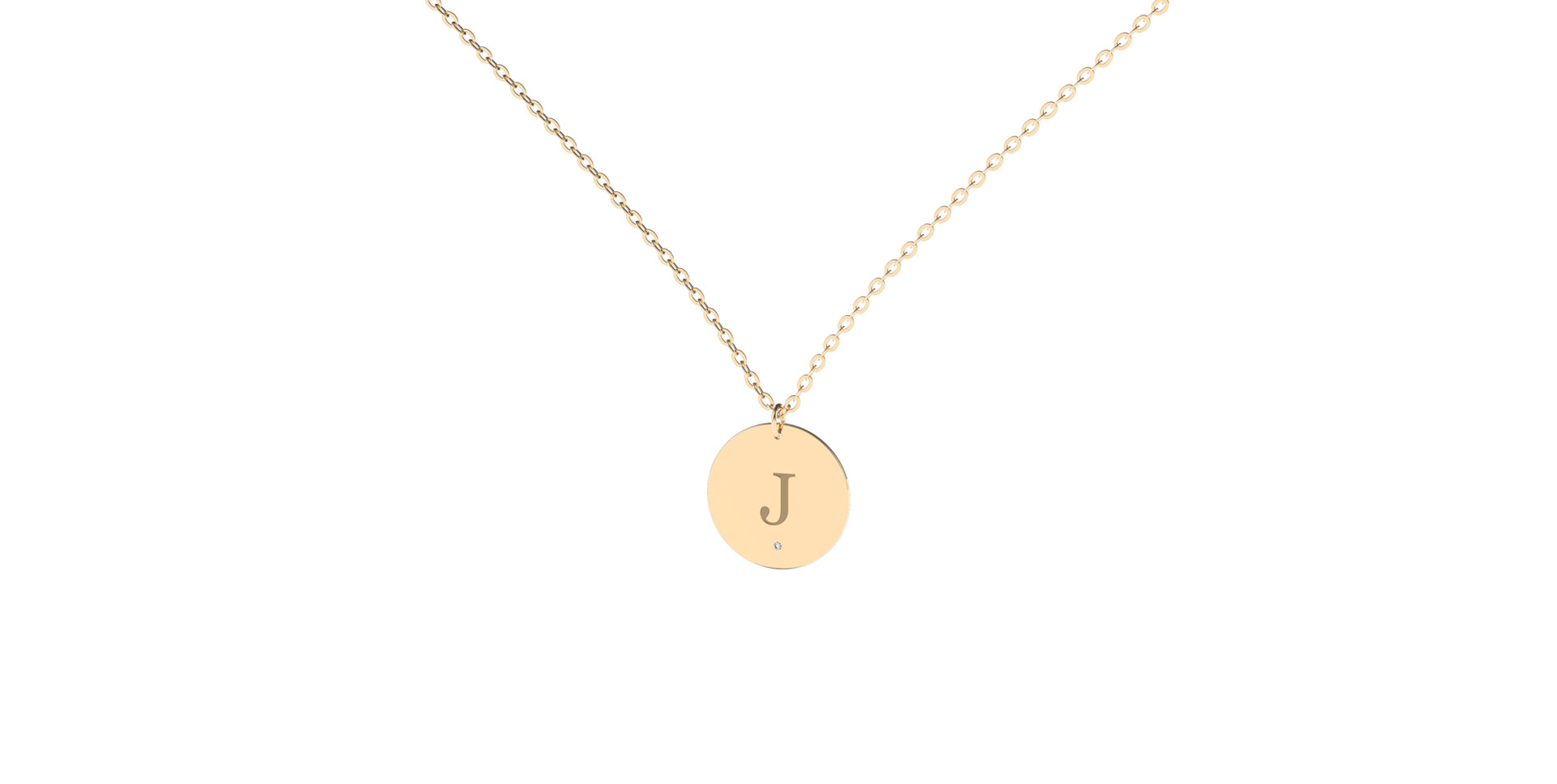 Náhrdelník s diamantem Big Coins J