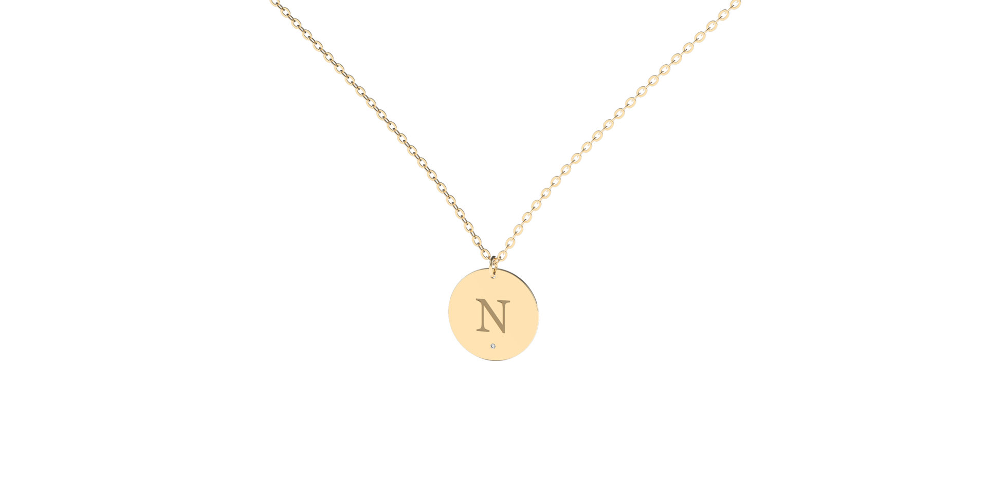 Náhrdelník s diamantem Big Coins N