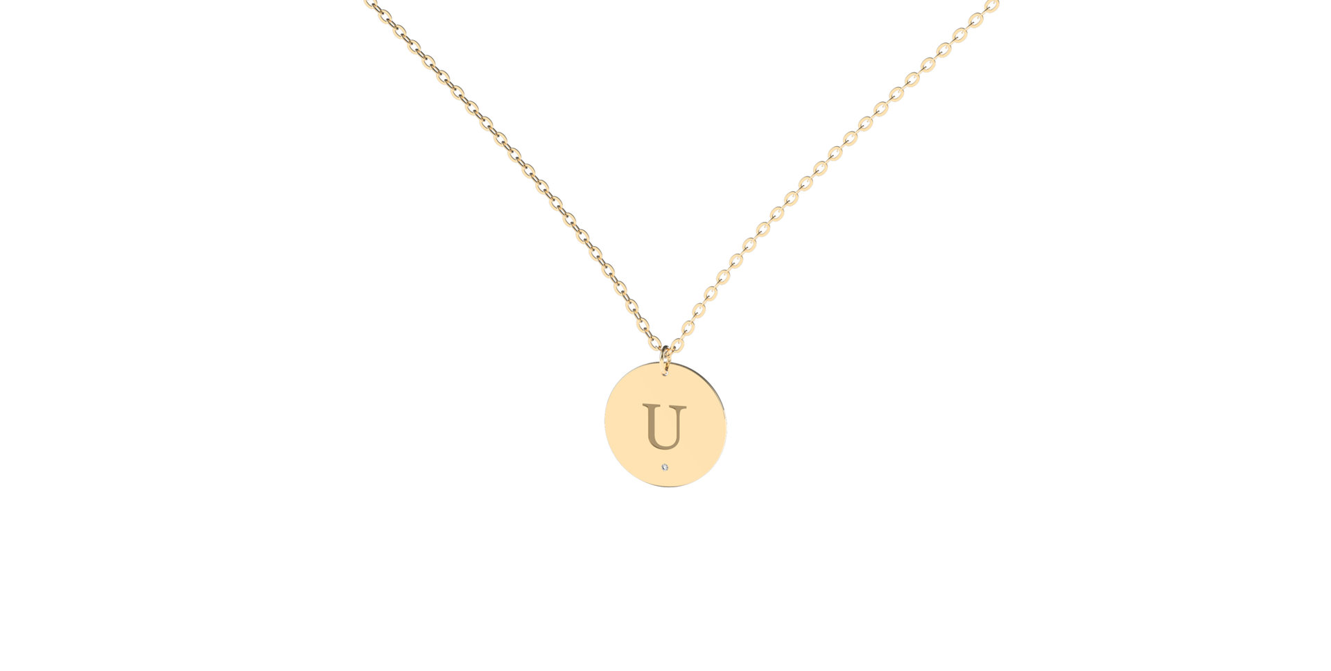 Náhrdelník s diamantem Big Coins U