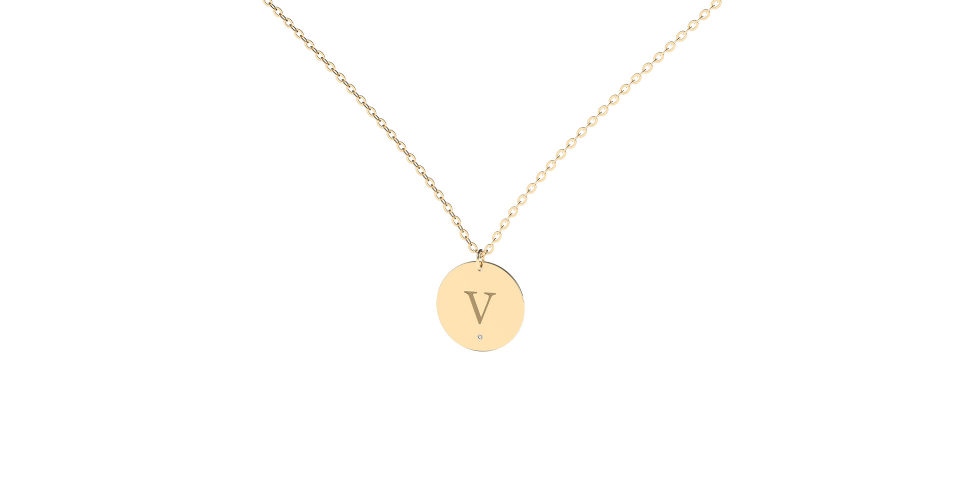 Náhrdelník s diamantem Big Coins V