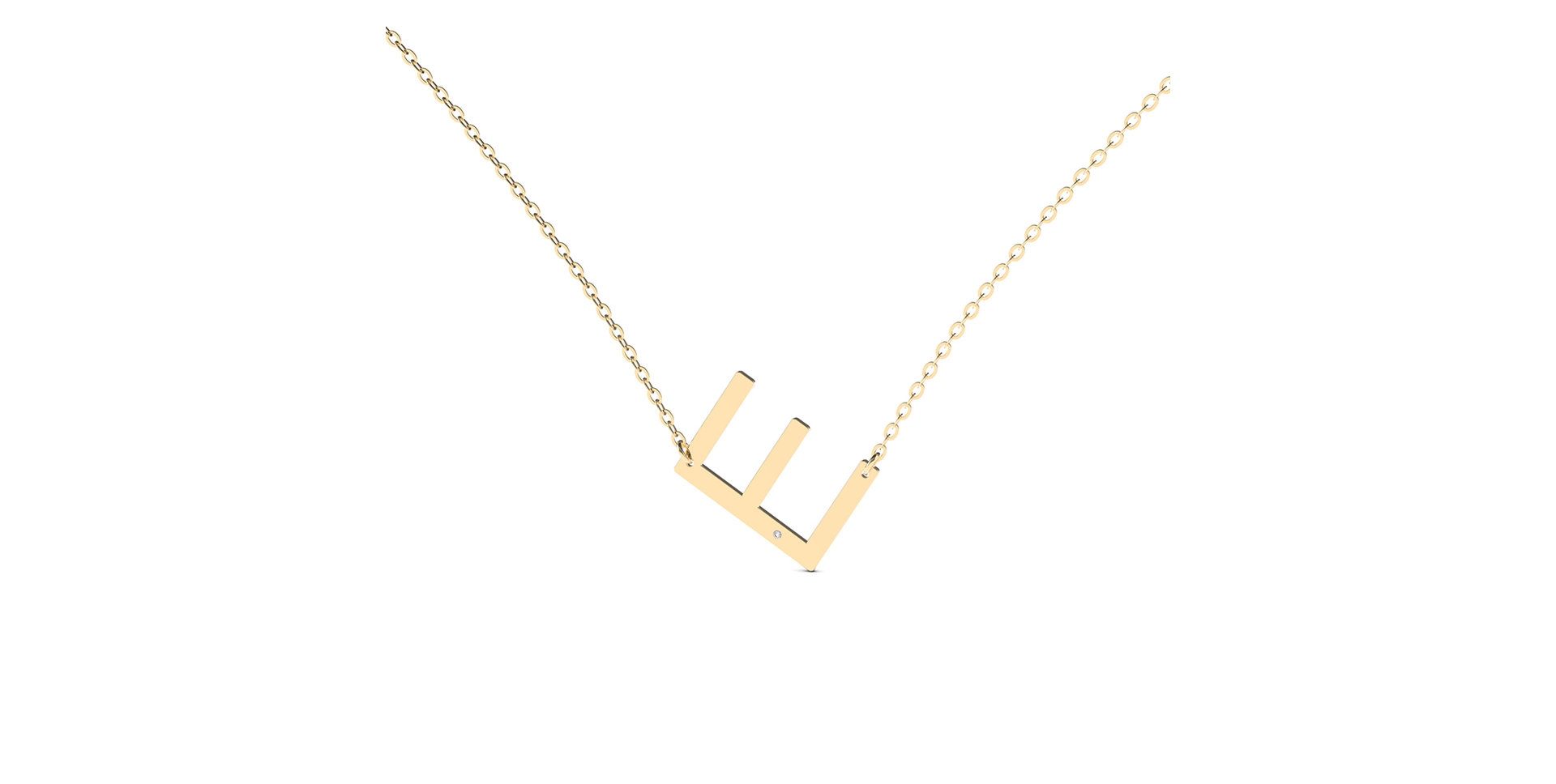 Náhrdelník s diamantem Big Line E