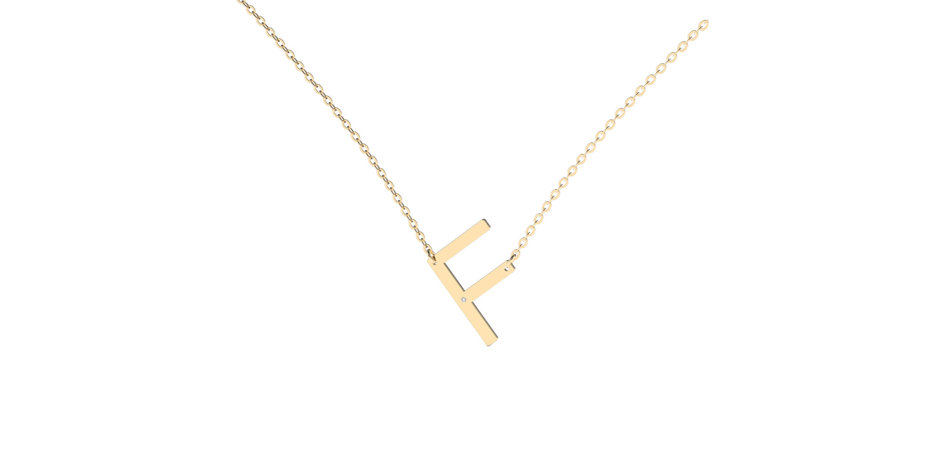 Náhrdelník s diamantem Big Line F